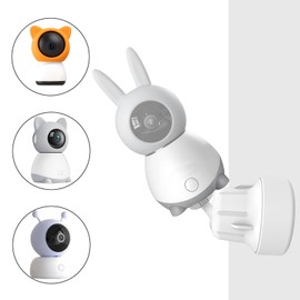 Derebir Adjustable Baby Monitor Wall Mount Compatible with BOIFUN Baby 6T/ 2S/ 5S, ARENTI P2Q/ B2, ieGeek Baby 1T, DEATTI BM101-M, 1/4 Threaded Hole Camera Wall Mount (Camera Not Included)