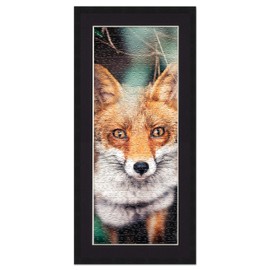 Poster Palooza 11.25x38.25 Jigsaw Puzzle Frame Kit - Kit Includes Puzzle Glue Sheets, Black Wood Puzzle Frame with Black Mat, UV Acrylic, Backing, Hanging Hardware