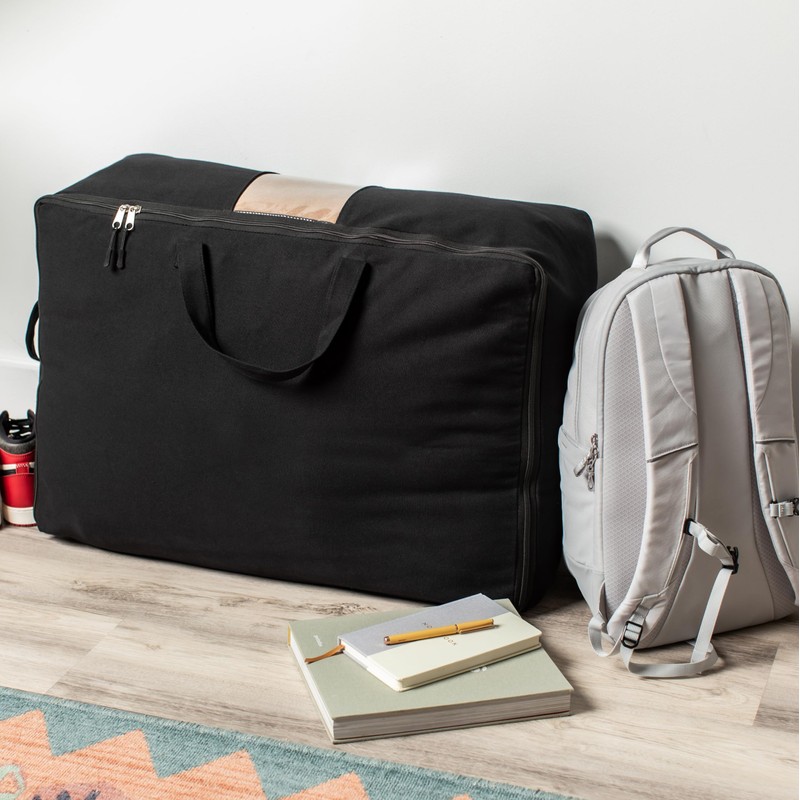 Soft Canvas Storage Bags with Zipper. Thick Breathable, 2pc King/Queen