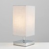 MiniSun Modern Square Polished Chrome Touch Table Lamp with a