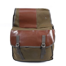 ZSADZS Motorcycle Saddlebag Bike Side Bag Scooter Bike Tool Bag Universal Bag Storage Yamaha Honda Suzuki Kawasaki Harley (Tan)