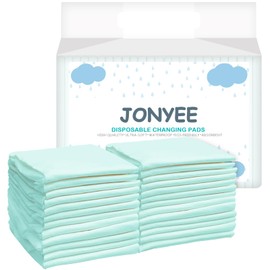 JONYEE Disposable Underpads with Leak-Proof Quick-Dry Design for Incontinence, Super Absorbent & Won’t Leak Pee Pads for Dogs and Puppy Potty Training, 17 x 24 Inch Home Protection Pads -Green(25P)