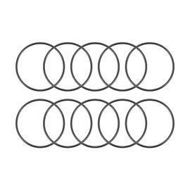 sourcing map Pack of 10 Sealing Rubber Metric O-Rings 37 mm OD 34 mm ID 1.5 mm Width