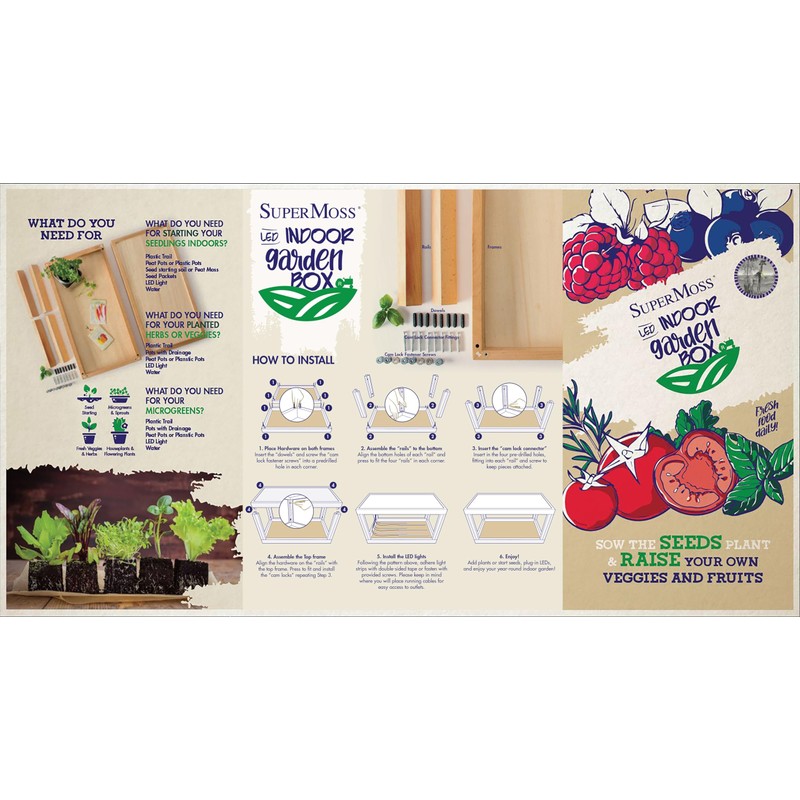 SuperMoss 01702 Indoor Herb Garden, Hardwood