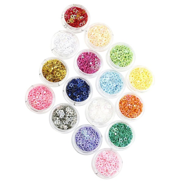 WOONEKY Nail Art Sequins Glitter Glitter Flakes for Nails Festival