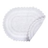 DII Crochet Collection Wende-Badematte, klein, oval, 43 x 61 cm,