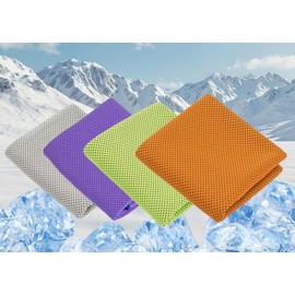 Cooling Towel, Quick Dry Towel, Sports Towel, Large 39.4 x 11.8 inches (100 x 30 cm), Cool Towel, Summer Goods, Keeps Cool Feeling, Sweat Absorbent, Quick Drying, Portable, Convenient, Heat Protection