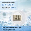 Ice Bath Thermometer Timer, Waterproof IP67, Cold Plunge Thermometer &