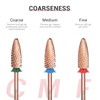 MelodySusie Long Flame Nail Drill Bits, 3/32'' Carbide Tungsten Bits,
