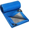 YIJUHOU Tarpaulin Waterproof Heavy Duty 115 GSM Blue Tarp Sheet