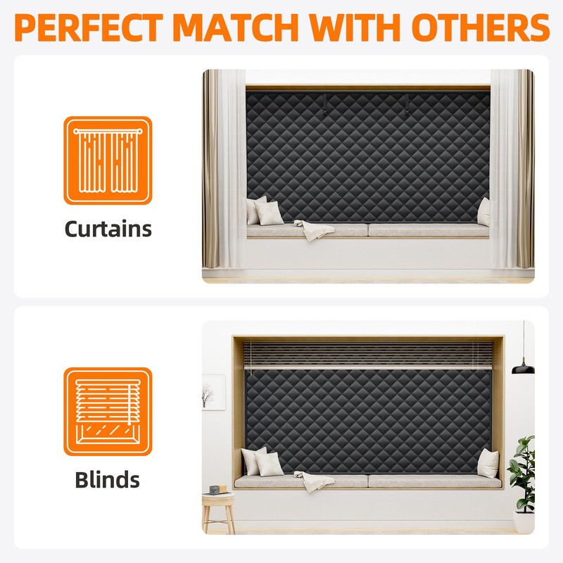 Window Insulation Kit for Winter 27"x39" Cold Weather Thermal Curtain