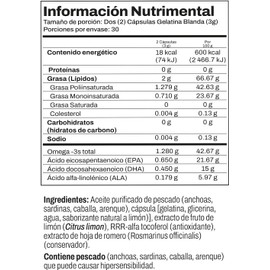 Nordic Naturals Ultimate Omega – 60 Cápsulas Blandas con Sabor a Limón – Alta Potencia Omega-3 – Salud del Corazón, Cerebro y Articulaciones – 1 Mes de Suplementación