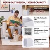 Demiwise Heavy Duty Bed Risers - Set of 4 Adjustable
