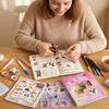 XinTX Cat Sticker Book, 800+ Die Cut Cute Cat Stickers,