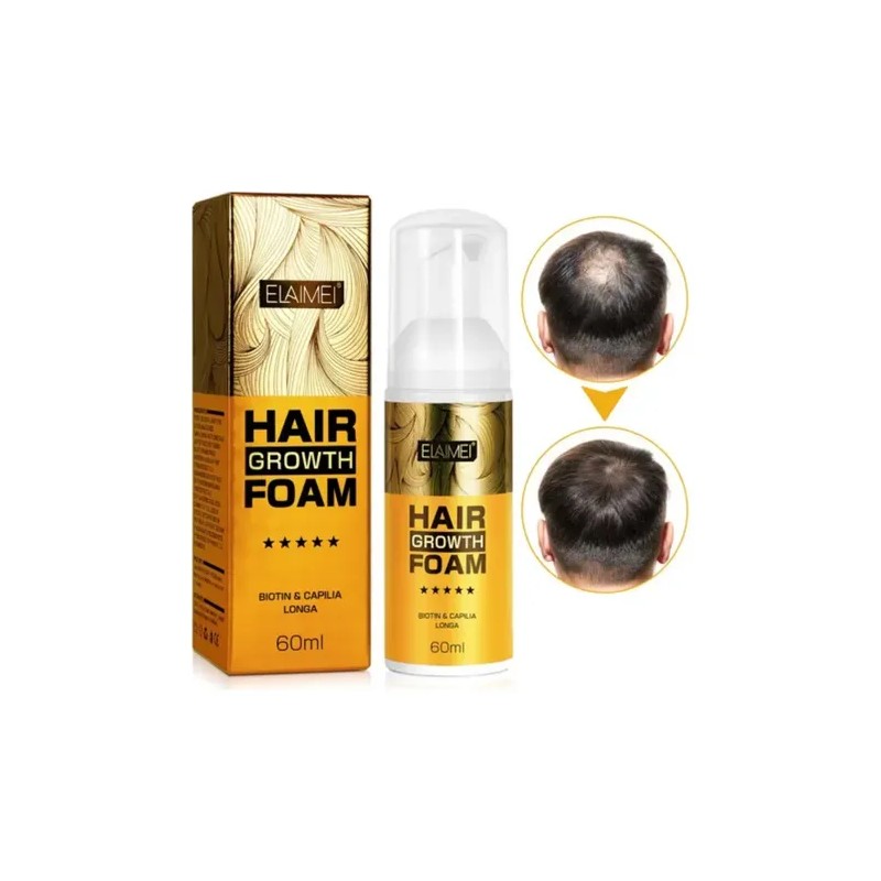 Espuma Anticaída Fortalecedora Capilar + Barba Biotina 60ml