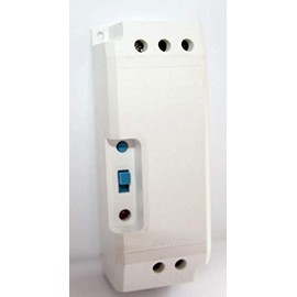 DRE-2090 Universal Radio Switch On/Off + Radio Button 1-5 Seconds, for DIW and Intertechno Transmitter with Coding Wheel + Direct Relay 230 V/50 Hz with Potential-Free Changer as Output.