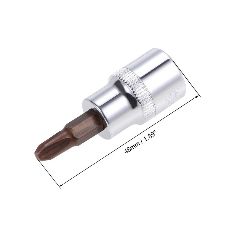 sourcing map 3/8" Drive x PH3 Phillips Bit Socket, S2