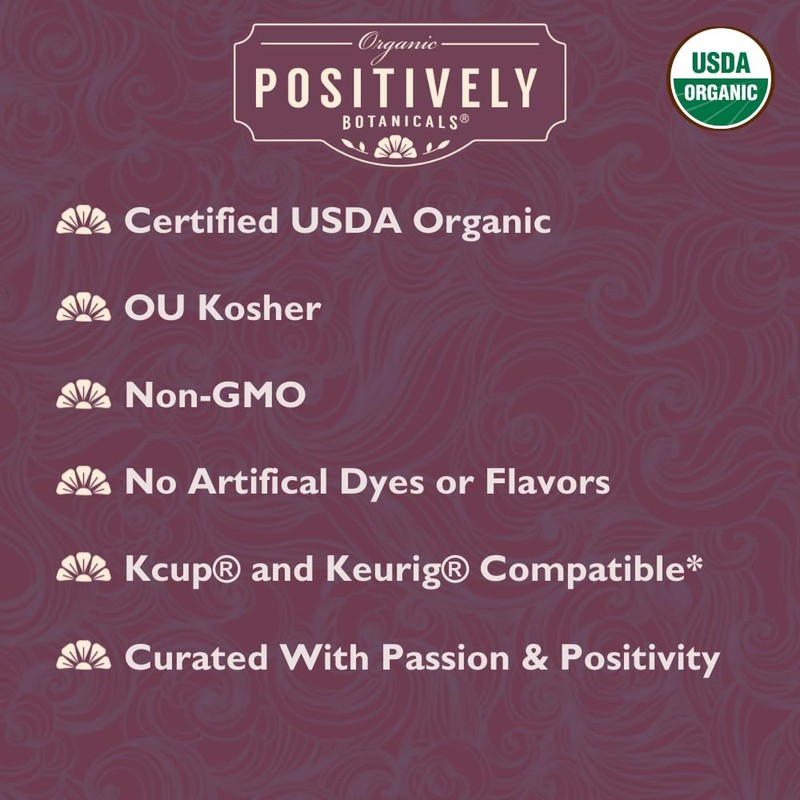 Organic Positively Botanicals Company, Tulsi, K-Cup Compatible, 24 Pods