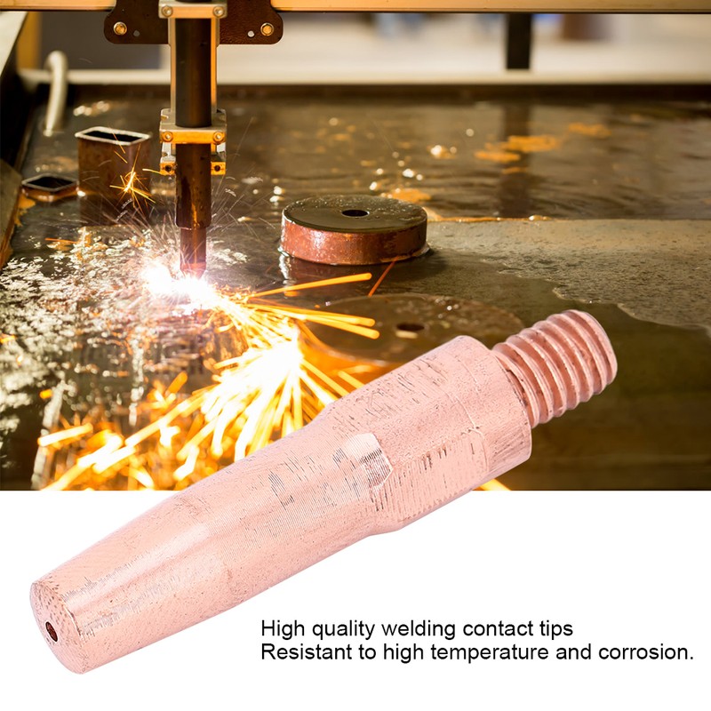 10pcs MIG Welding Torch Contact Tips Chrome Zirconium Copper Conductive