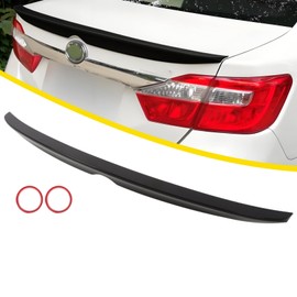 Jecoupoon Rear Trunk Lip Spoiler Wing Compatible with Camry 7th 2012-2014 ABS Rear Spoiler Glossy Black