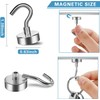 Grtard 6 Pack Magnetic Hooks, 22 lb+ Pull Strong Neodymium