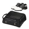 Leather Golf Shoe Bag -Black