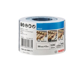 Bosch Accessories 2609256B96 50 mm x 5 m Hand Sanding Roll for Metal