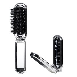 Detangling Hair Brush Oneleaf Hairdressing Comb, Folding air cushion comb, Soft Flexible Anti-static, No Pulling or Split Ends, Softens and Improves Hair Texture, Stimulates Massage Scalp (2PCS)