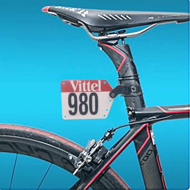 Thinvik Bike Race Number Plate Holder Cycling Number Mount -
