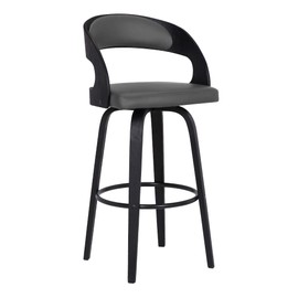 Armen Living Arctic Bar Stool, Counter Height, Grey