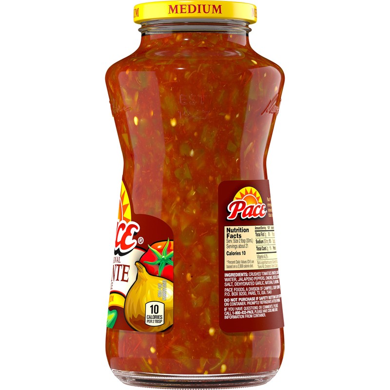 Pace Picante Sauce, Medium, 24 oz