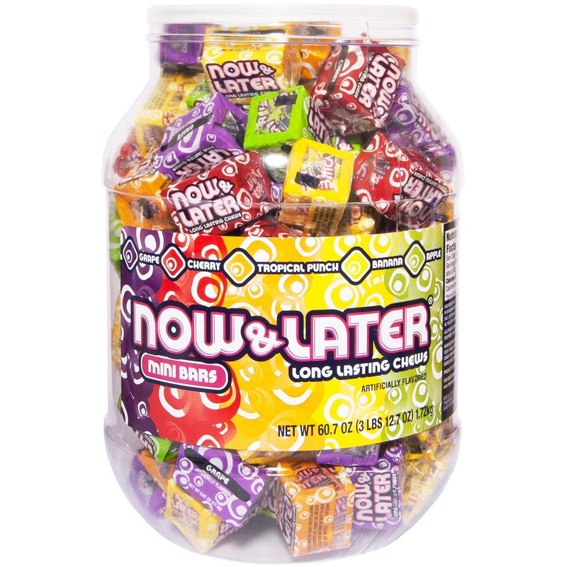Now and Later Original Chews, 60 Ounce Jar