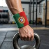 Flaggenfritze Portugal Sweatbands with Free Sticker, Set of 2, Each
