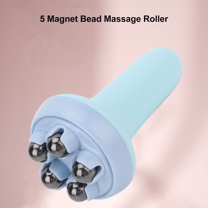 5 Magnet Bead Massage Roller, Handheld 360 Grad Rotating Slimming