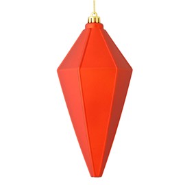 Vickerman 7" Burnished Orange Matte Lantern Christmas Ornament, 4 per Bag