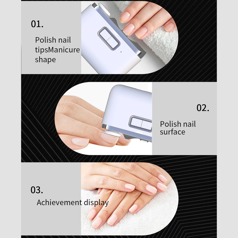 Electric Nail Clipper 2 in 1 Nail Clipper File Portable