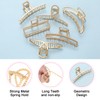 LUKACY 6 Pack Large Metal Hair Claw Clips - 4