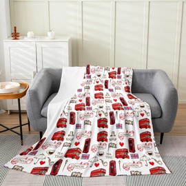 British Fuzzy Blanket Twin 60"x80" London Urban Flannel Fleece Throw Blanket for Sofa Couch Decor Red Bus All Season Bed Blanket Utra Soft England Flag Plush Blanket Retro Telephone Booth