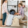 Ciieeo Unique Designtravel Drawstring Bags Canvas Laundry Bag Closure Pockets