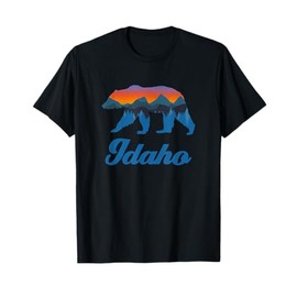 Vintage Idaho Power Bear Forest Grizzly Proud Outdoor Scenic T-Shirt