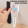 NUOBESTY Wall Mount Remote Control Holder – Retractable Storage Organiser