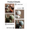 2 Pcs Cat Ceramic Covers, Cute Animal Ceramic Toilet Bolt