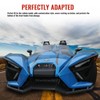 Front Wing Guards for Polaris Slingshot, Carbon Fiber Pattern Front