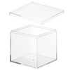 PATIKIL Acrylic Box with Lid 2.95" x 2.95" x 2.95",