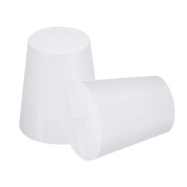 sourcing map Pack of 5 Rubber Plugs 19 mm to 26 mm Pure White Laboratory Plug