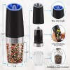 MOVNO 2Pcs Gravity Electric Salt and Pepper Grinder Set, Battery