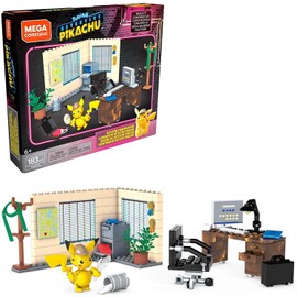 MEGA Construx GGK26 Detective Pikachu Office, Toy for Pokémon Film Master Detective Pikachu