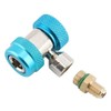 Quick Connector R134 A/C Air Conditioning Coupling Adapter + Valve