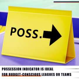 Suzile 2 Pcs Basketball Possession Indicator Yellow Budget Possession Indicator Lightweight Plastic Basketball Possession Arrow for Basketball Leagues, Scrimmage, Practice, Team with Budget Conscious