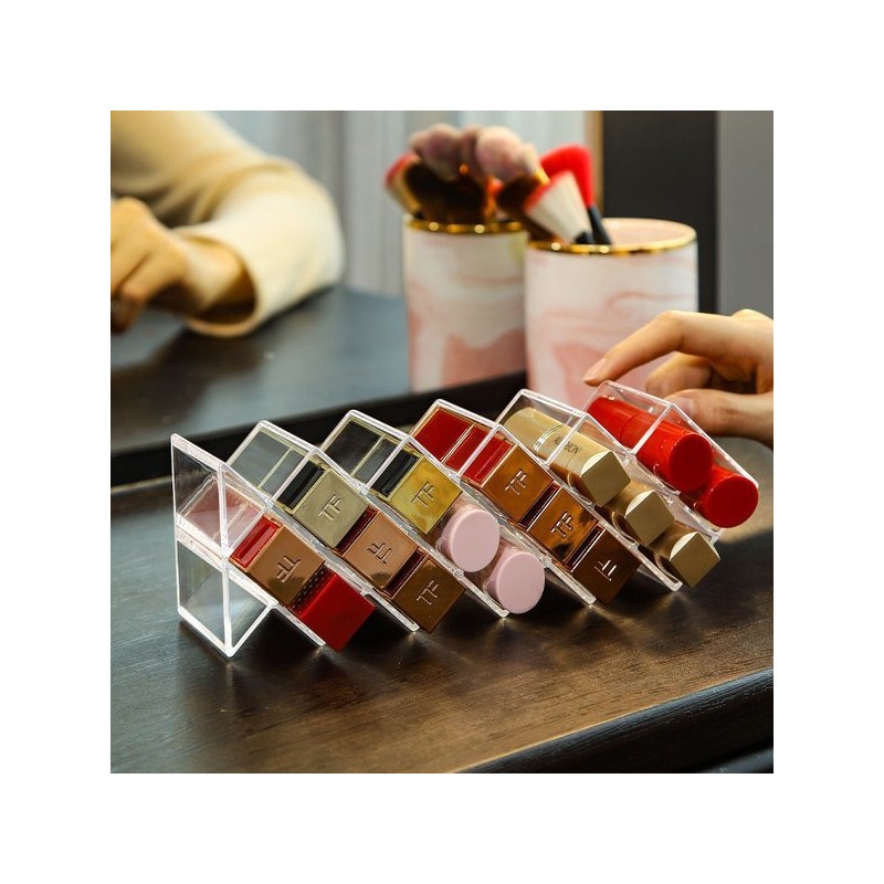 아크릴 립스틱 정리함 화장품 정리대 16구 Acrylic Lipstick Organizer Cosmetic